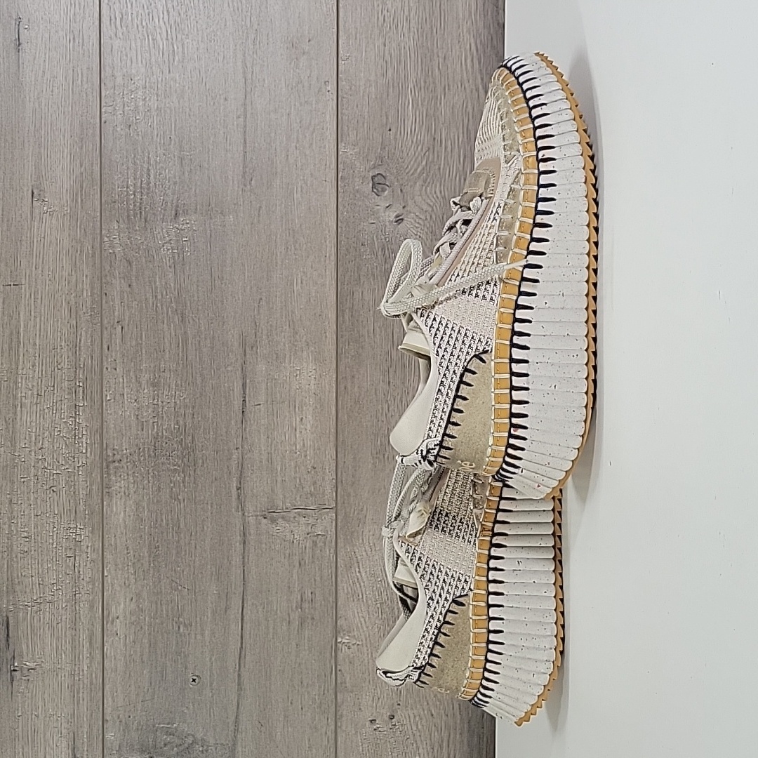 Chloe Nama Platform Beige Knit Sneakers Sz 37 7
